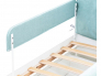 Детская мягкая кровать Denvas с бортиком и ящиками эвкалипт
