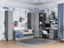 Кровать с 2 ящиками Вита тёмно серый лофт