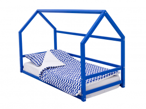 Детская кровать-домик Монтессори Svogen синий