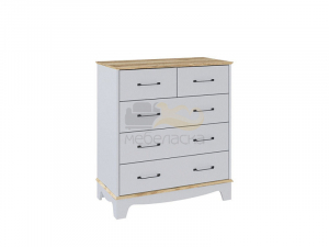 Комод Валенсия дуб делано/светло-серый