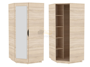 Угловой шкаф с зеркалом Аврора H34M