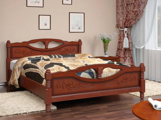 Кровать Елена-4 1200 Орех