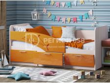 Кровать Дельфин МДФ 2000 Оранжевый металлик