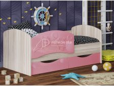 Кровать Дельфин-3 МДФ Розовый металлик