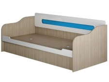 Кровать-диван с ПМ ДК-035 Палермо-3-юниор вставка синяя