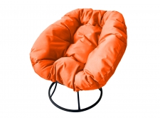 Кресло Пончик без ротанга оранжевая подушка